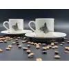 Tuğra Kabartmalı İkili Fincan Seti