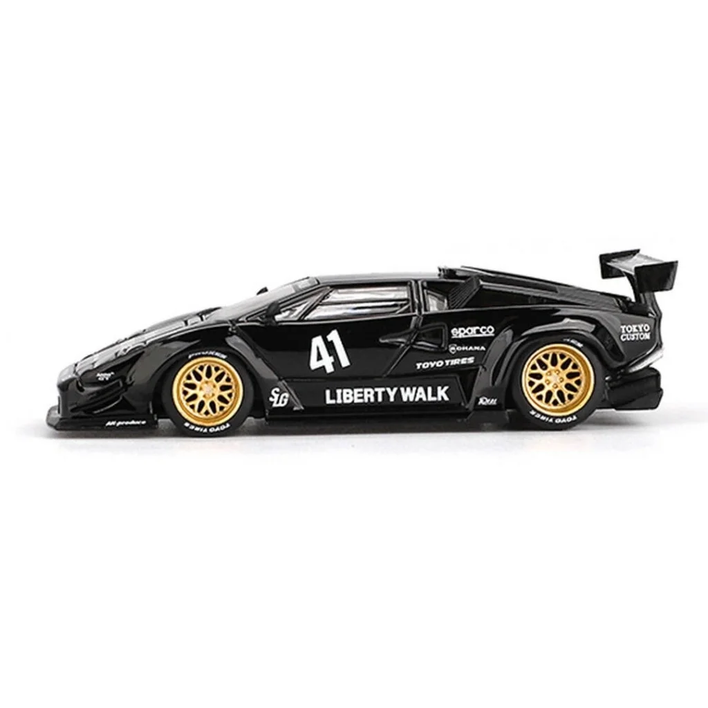 Mini GT 1/64 Lamborghini Countach LB-WORKS Black Blister Paket
