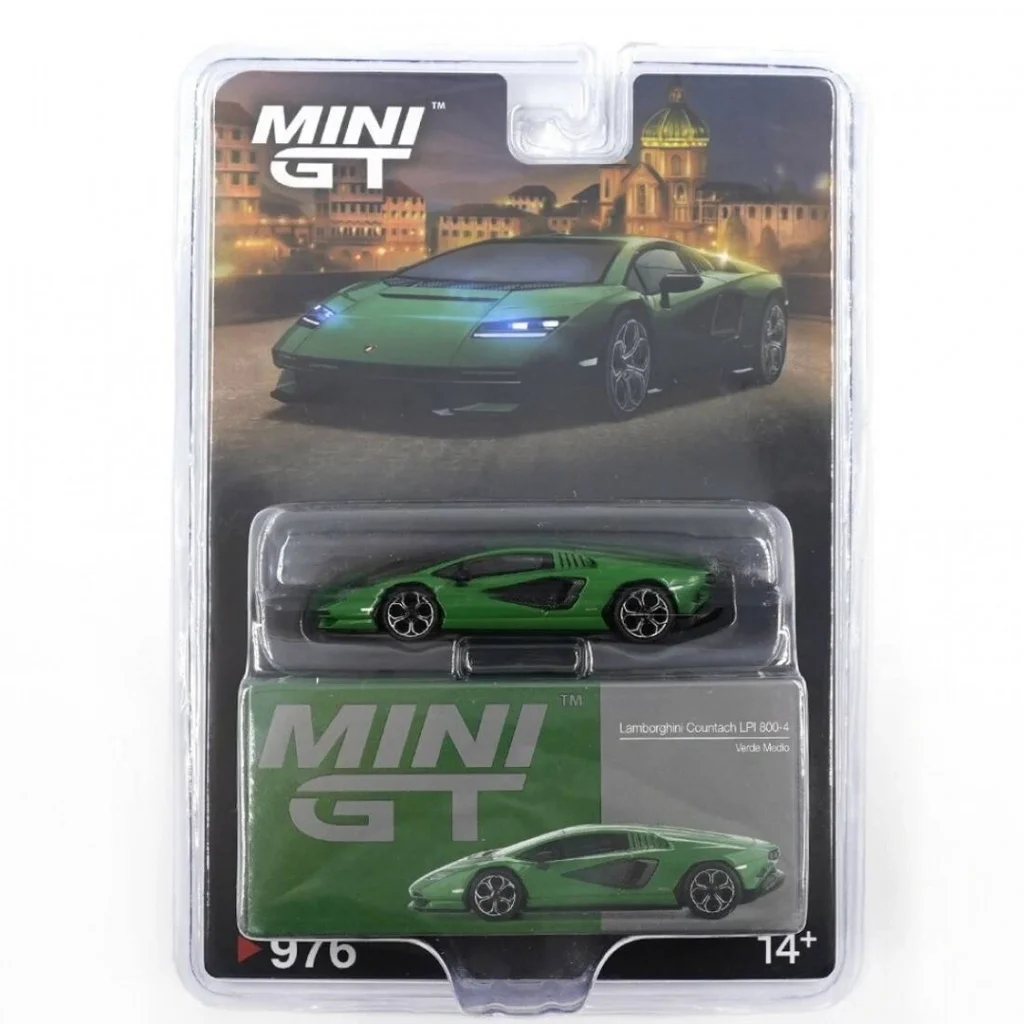 NessiWorld GT 1/64 Lamborghini Countach LPI 800-4 Verde Medio - Blister Paket