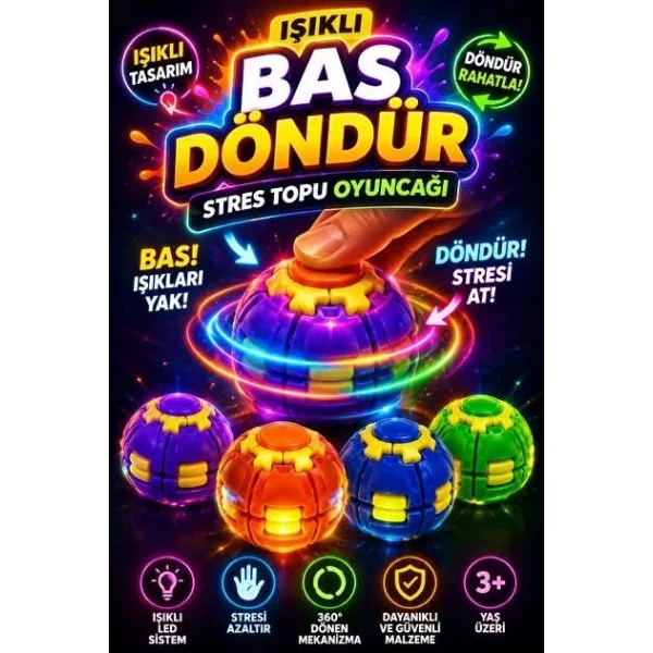 0036 SPIN TOP- IŞIKLI