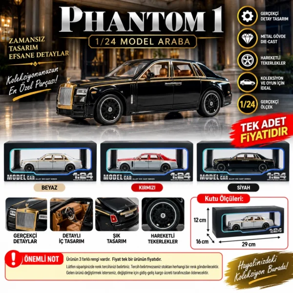1/24 Phantom 1 Model Araba (adet fiyatıdır)