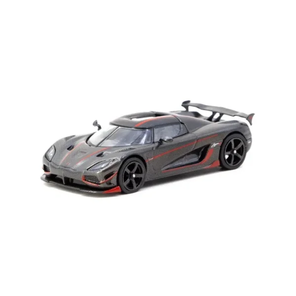1/64 Model Araç Agera RS Black Carbon Fiber / Red Accents