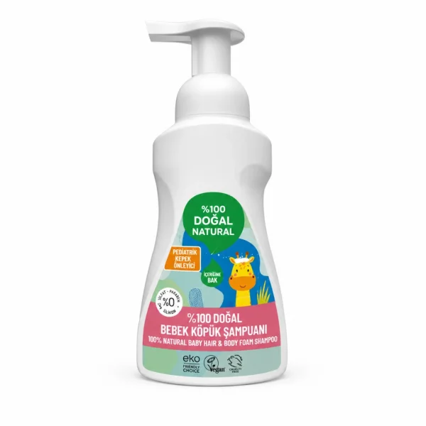 %100 Doğal Bebek Köpük Şampuanı 250 ml