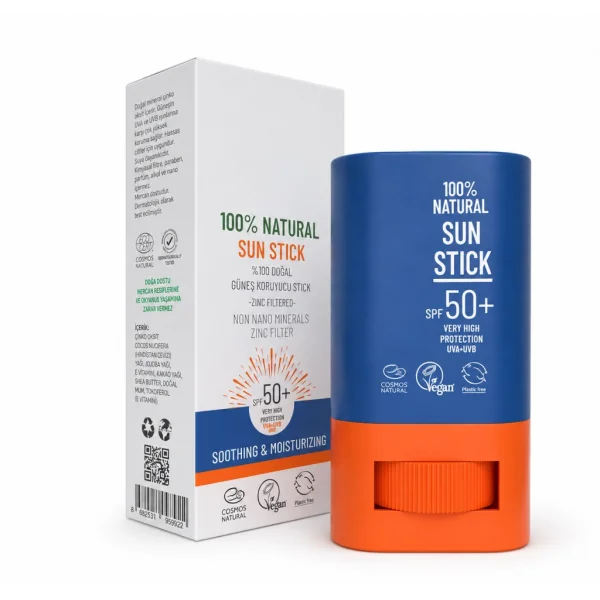 %100 Doğal Natural Sun Stick SPF50+ 15 Gr