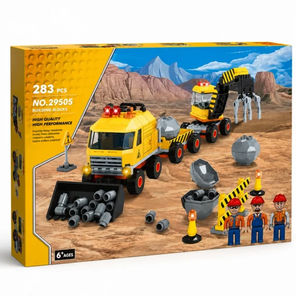 29505 AUSINI 283 PARÇA İŞ MAKİNASI İNŞAAT MİNİ LEGO
