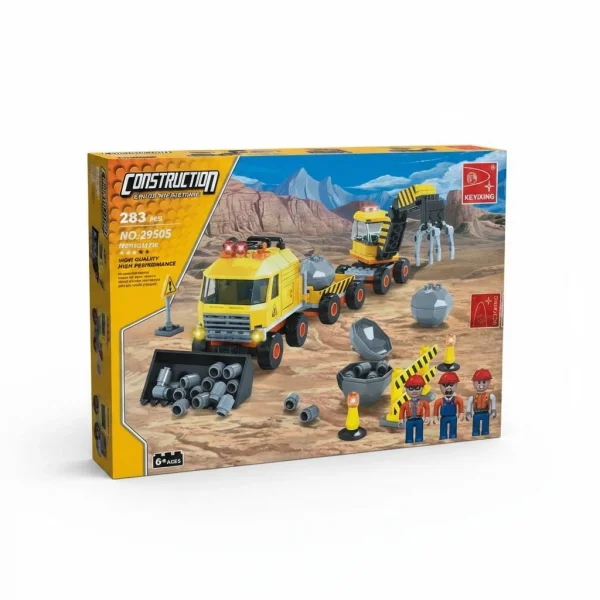29505 AUSINI 283 PARÇA İŞ MAKİNASI İNŞAAT MİNİ LEGO