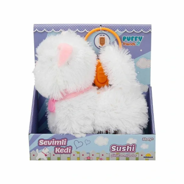 3377 Sevimli Kedi Sushi Sesli ve Hareketli -NessiWorldman