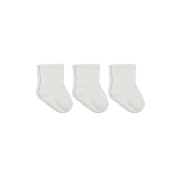 3lü Penye Soket Çorap 10132 Ekru