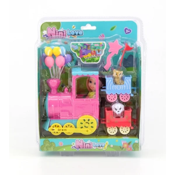 53822 TRENLİ BALONLU MİNİ BEBEK