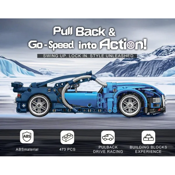 9055-5 TOYSE TOYS BRİCKS SPEED MAVİ -EKN