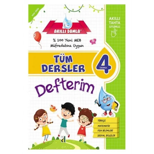 AKILLI DAMLA 4.SINIF AKILLI DEFTER TÜM DERSLER