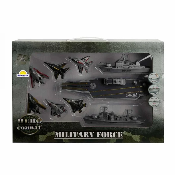 Askeri Oyun Seti 9 Parça Jet Uçak Gemisi