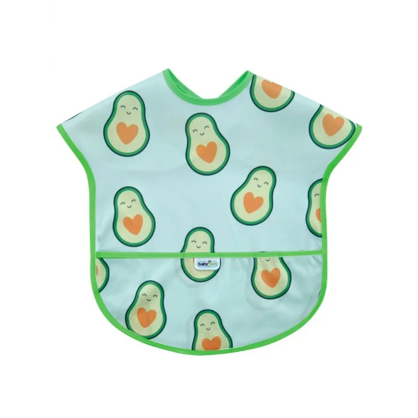 BabyJem Baskılı BLW Kolsuz Önlük 788 Avokado