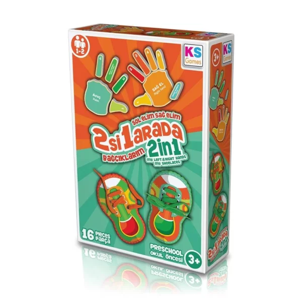 BE233 , Sol Elim Sağ Elim 2si1 arada Bağcıklarım / +3 yaş