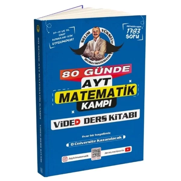 Bıyıklı Matematik 80 Günde AYT Matematik Video Ders Kitabı Selim Yüksel