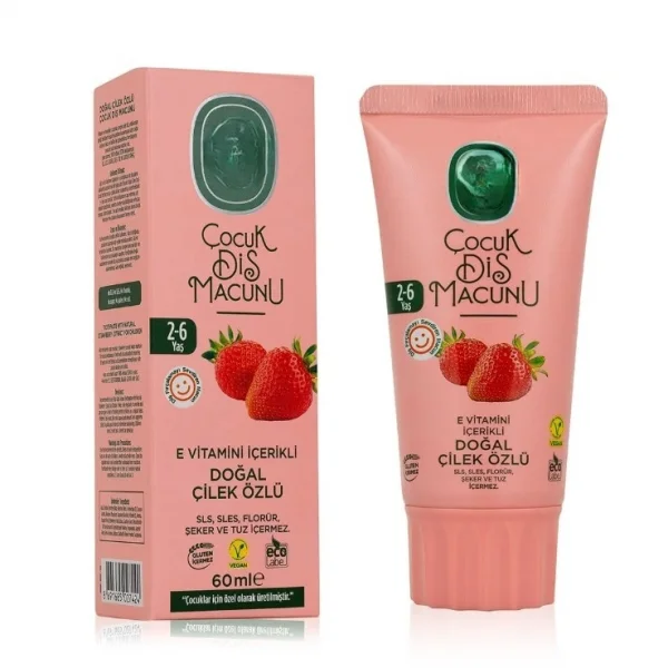 Çocuk Diş Macunu 60 ml Çilek