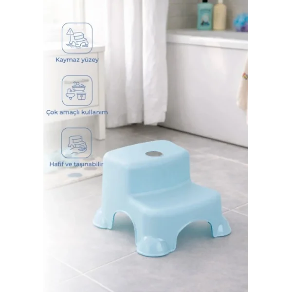 Çok Amaçlı Katlı Basamak 516 (Yeni) Soft Mavi