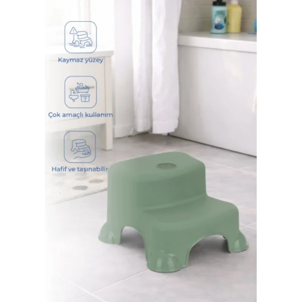 Çok Amaçlı Katlı Basamak 516 (Yeni) Soft Yeşil
