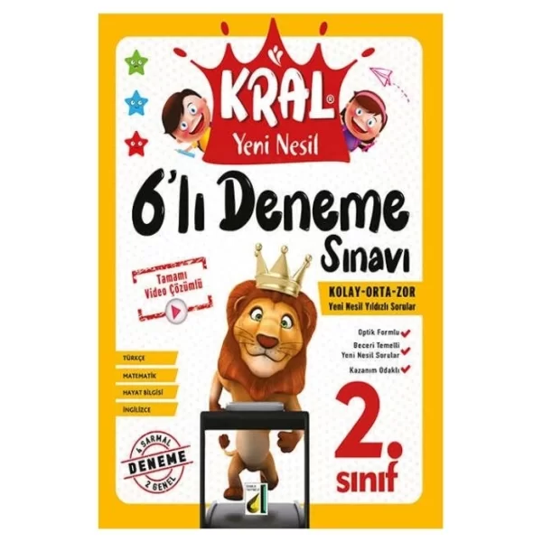 DAMLA YAYINLARI 2.SINIF KRAL YENİ NESİL 6 LI DENEME