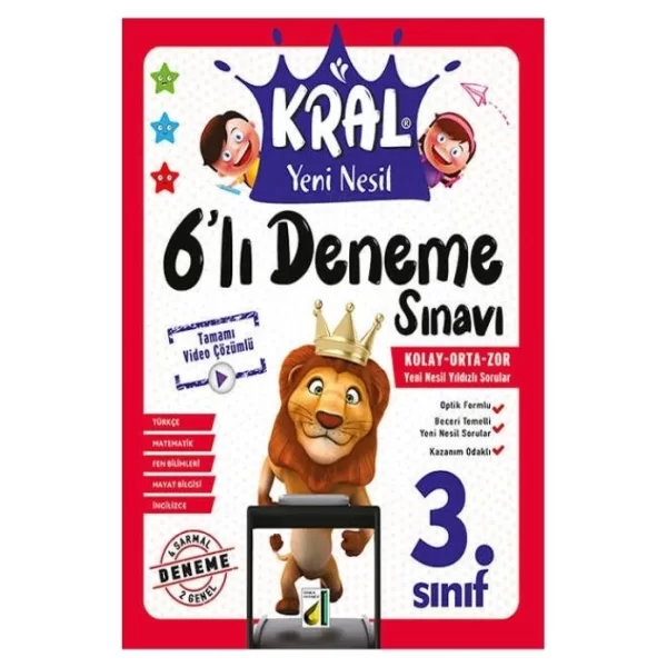 DAMLA YAYINLARI 3.SINIF YENİ NESİL 6 LI DENEME