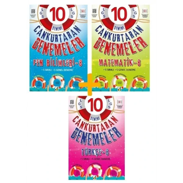 Damla Yayınları LGS Fen Bilimleri + Matematik+ Türkçe Branş Denemeleri