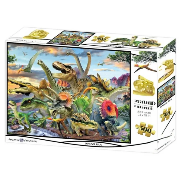 Dinozorlar 500 Parça Yetişkin Puzzle