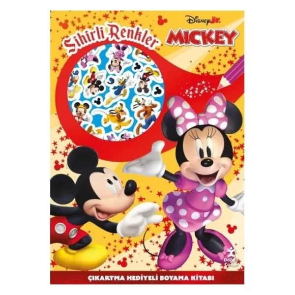 DISNEY MICKEY VE ÇILGIN ÇILGIN YARIŞÇILAR SİHİRLİ RENKLER ÇIKARTMA