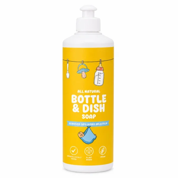 Doğal Emzik ve Biberon Temizleyicisi Bitkisel Elde Bulaşık Sabunu 500 ml