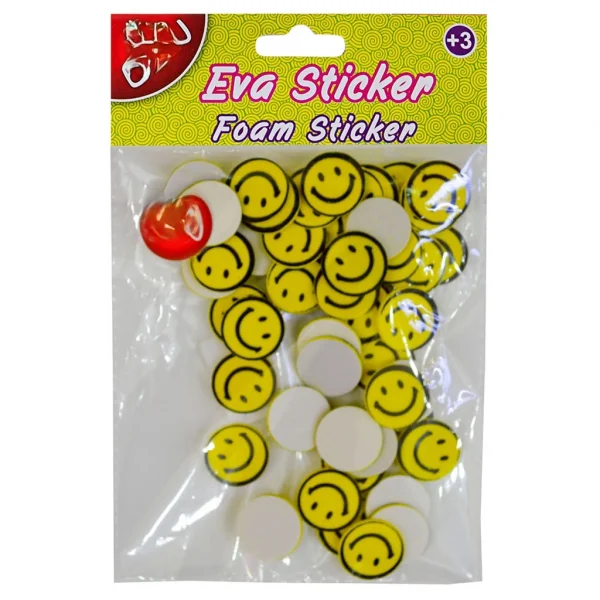 Eva Sticker Gülen Yüz Küçük