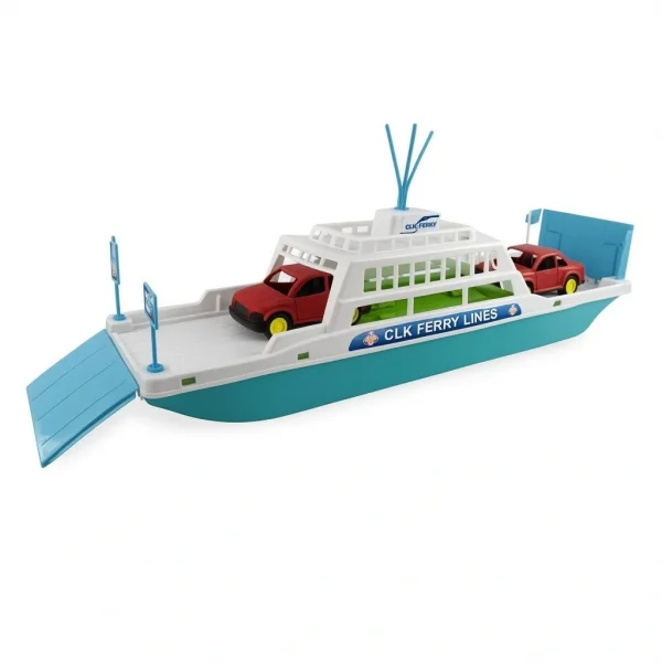 Feribot Araç Taşııyan Gemi 45 cm - Turkuaz