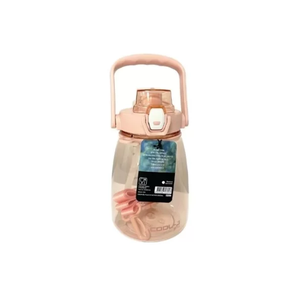 GIPTA ASKILI PİPETLİ TRİTAN SPORCU MATARA 1200 ML PEMBE