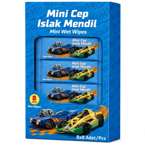 Islak Mini Cep Mendili 8li
