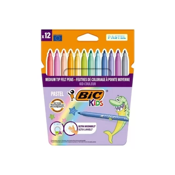 KID COULEUR KEÇELİ BOYA KALEMİ PASTEL 12 RENK