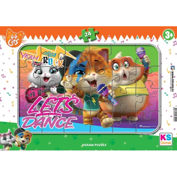Ks Games 24 Parça Cats  Frame Puzzle