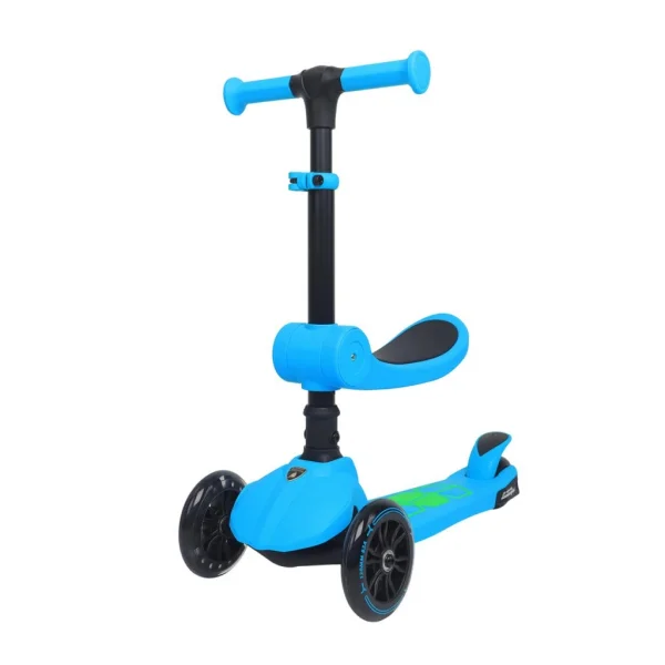 L52IN1-B LİSANSLI KATLANIR OTURAKLI IŞIKLI SCOOTER MAVİ