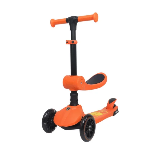 L52IN1-O  LİSANSLI KATLANIR OTURAKLI IŞIKLI SCOOTER TURUNCU