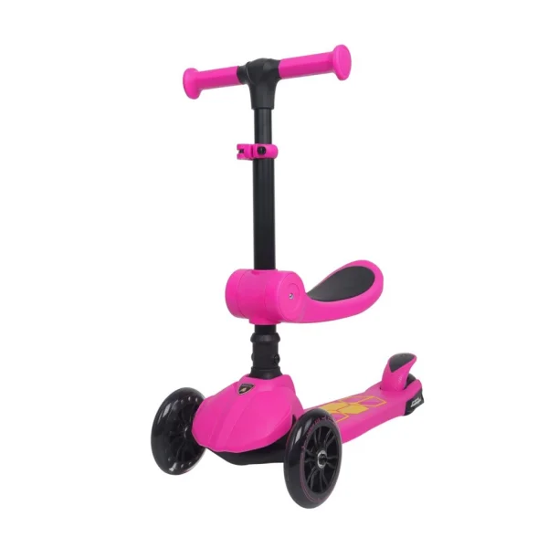 L52IN1-P  LİSANSLI KATLANIR OTURAKLI IŞIKLI SCOOTER PEMBE