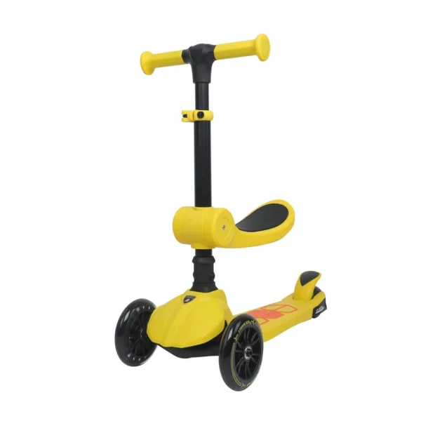 L52IN1-Y  LİSANSLI KATLANIR OTURAKLI IŞIKLI SCOOTER SARI