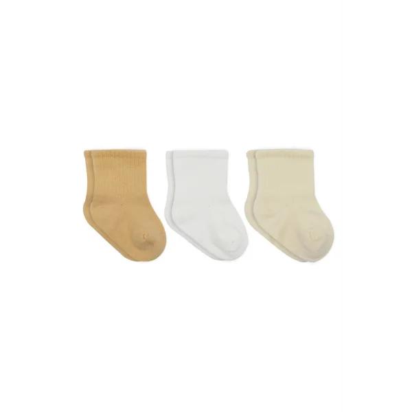 Little Love Girl 3lü Penye Soket Çorap 10137 Somon