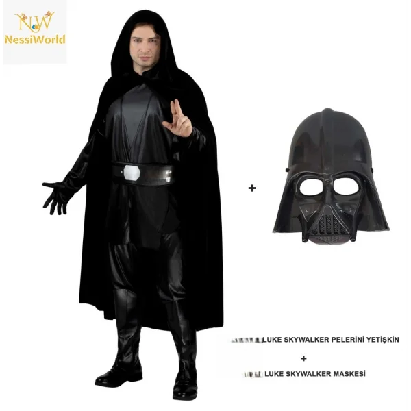 Luke Skywalker Pelerini Yetişkin Ve Maskesi