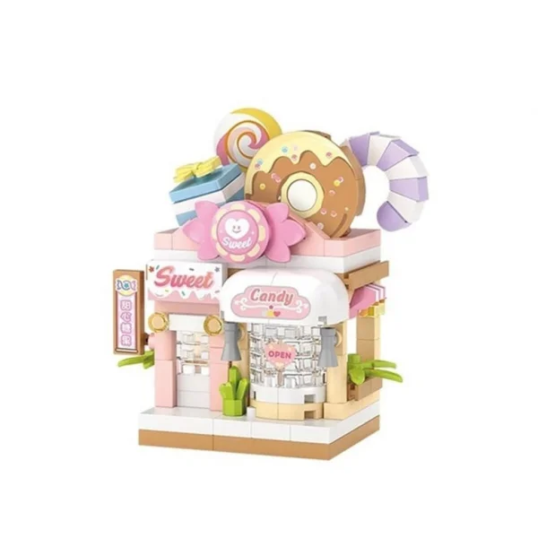 LZ-8604  ŞEKER DÜKKANI 150 PARÇA BLOCK OYUNCAK MİNİ POŞET