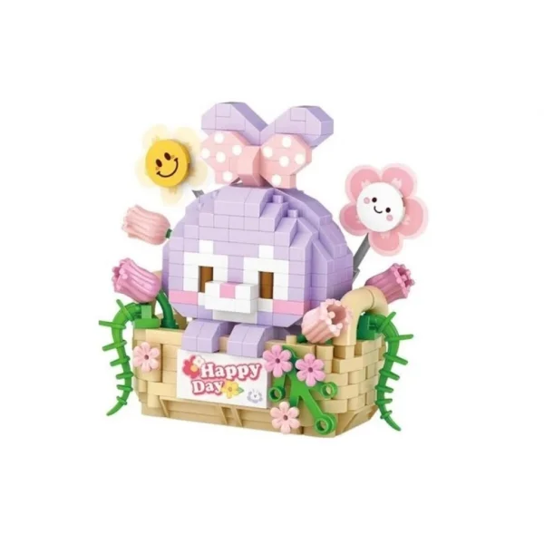 LZ-8805  MOR TAVŞAN 400 PARÇA BLOCK OYUNCAK