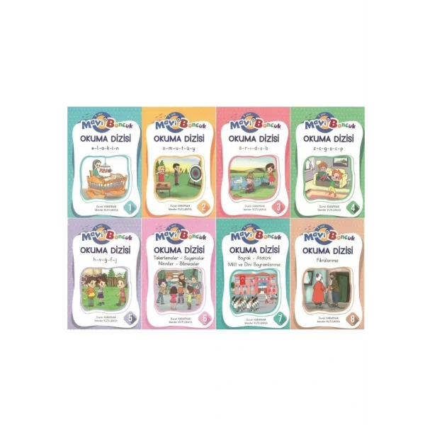 MAVİ BONCUK 1.SNF OKUMA DİZİSİ 8 KİTAP