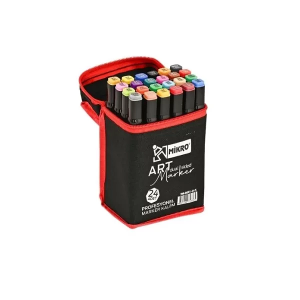 MİKRO N24 LÜ ÇİFT TARAFLI MARKER KALEM