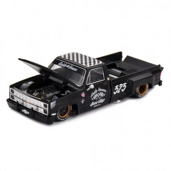 Model Araç x KaidoHouse 1/64 Chevrolet Silverado Dually Hot Rod V1