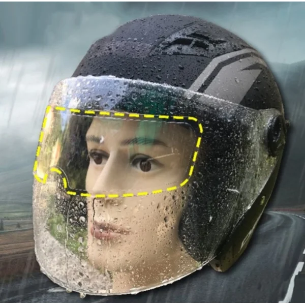 Motosiklet  Kaskı İçin Yağmur Kaydırıcı Film