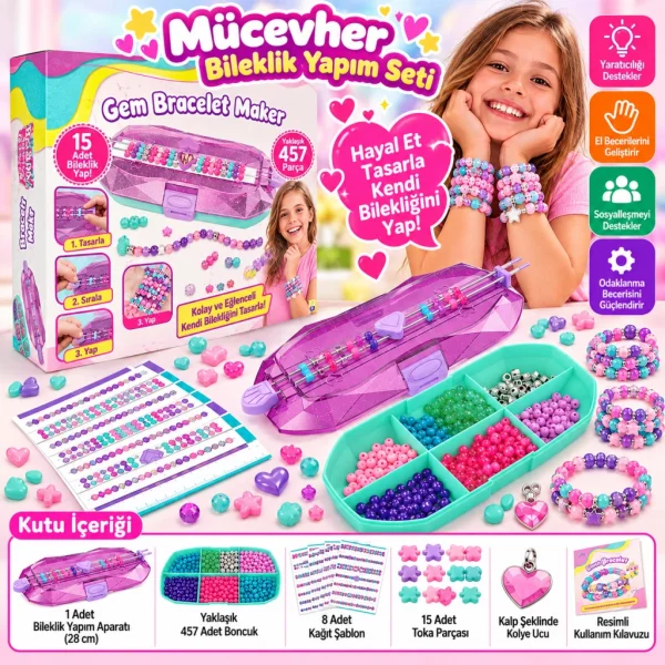 Mücevher Bileklik Yapım Seti