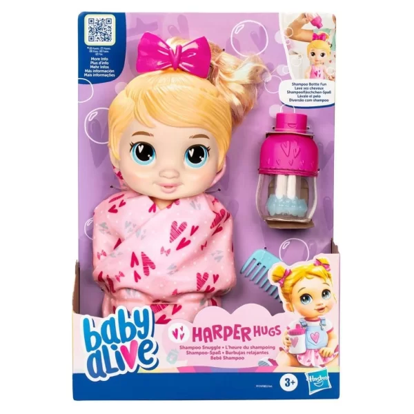 Nessi World F9119 Baby Alive Şampuan Sevgisi Sarışın Bebek +3 yaş