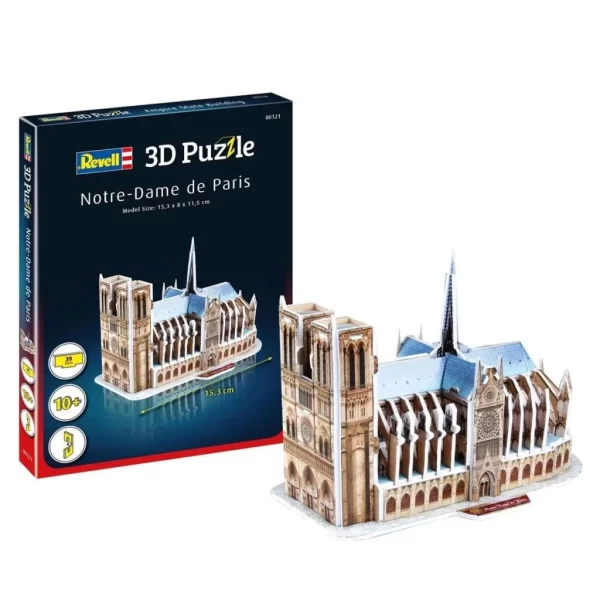 Nessiworld 00121 Revell 3D Puzzle Notre Dame Katedrali 39 parça