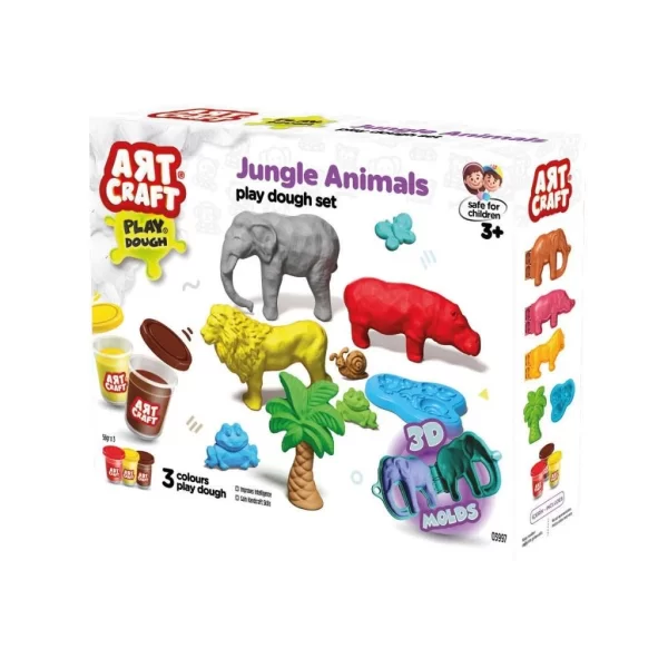 Nessiworld 03997 Art Craft Orman Hayvanları Hamur Set 168 Gr -Fentoys